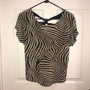 Zebra Print Blouse